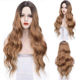 Lange zwarte damespruik | Perruque-Club