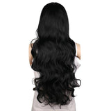 Zwarte Lange Pruik | Perruque-Club