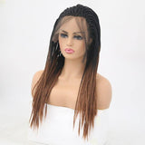 Zwarte Pruik Vlecht | Perruque-Club