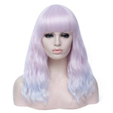 Veelkleurige damespruik | Perruque-Club