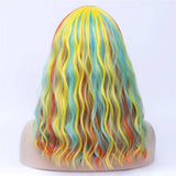 Veelkleurige damespruik | Perruque-Club