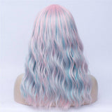 Veelkleurige damespruik | Perruque-Club