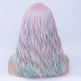 Veelkleurige damespruik | Perruque-Club