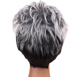 Korte witte damespruik