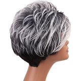 Korte witte damespruik